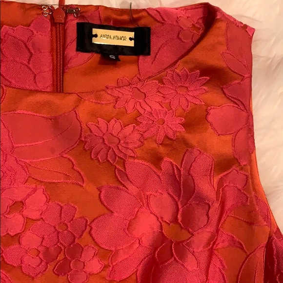 Pink and Orange Floral Dress - Picture 3 of 3